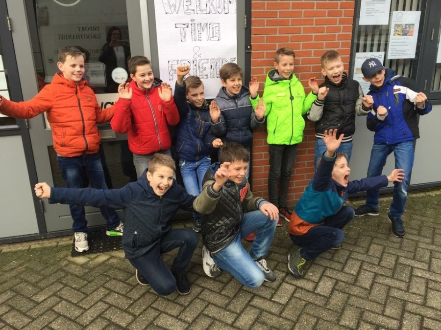 Bij ontvangst maken we graag een foto met de hele groep